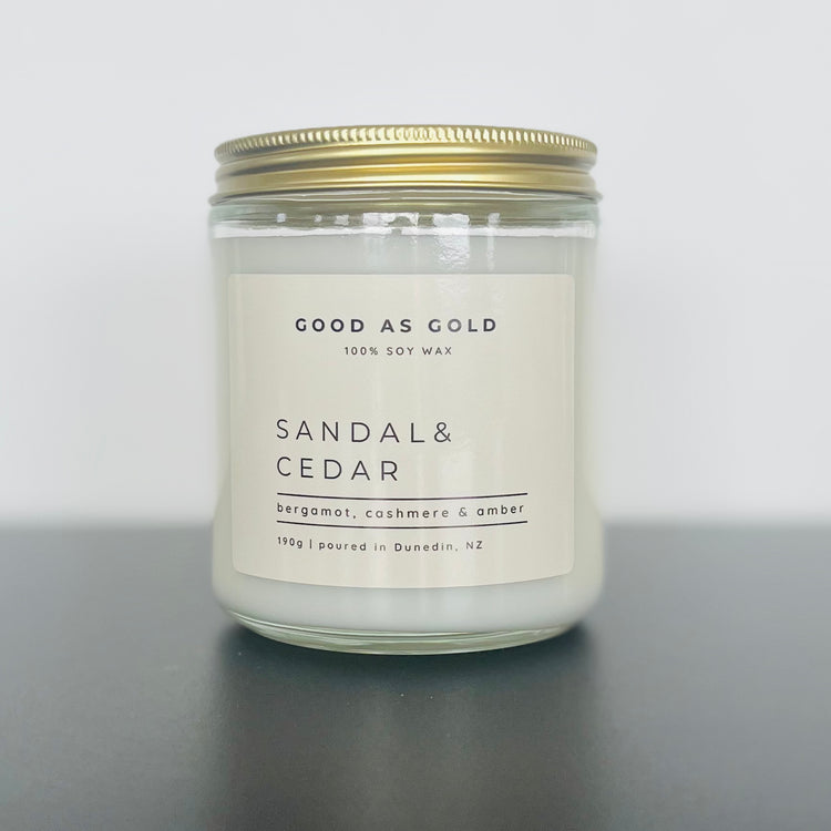 Sandal & Cedar Soy Wax Candle